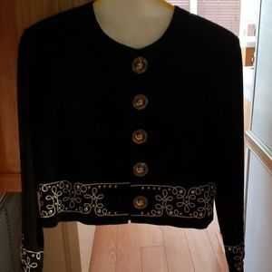 Ladies black suede jacket